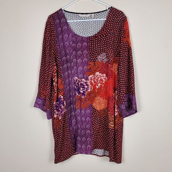 Soft Surroundings Dreaming Dahlia Tunic - Picture 1 of 7